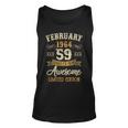 59 Years Old Gifts Vintage February 1964 59Th Birthday Unisex Tank Top