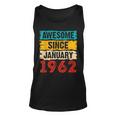 61 Year Old Awesome Since Januar 1962 61 Geburtstag Geschenke Tank Top