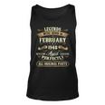 75 Years Old Gifts Legends Born In February 1948 75Th Bday Unisex Tank Top