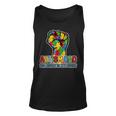 Autism Dad His Fight Is My Fight Puzzle Fist Unisex Tank Top