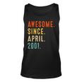 Awesome Since April 2001 Vintage 21St Birthday Unisex Tank Top