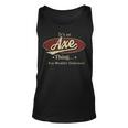 Axe Personalized Name Gifts Name Print S With Name Axe Unisex Tank Top