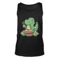 Baby Trex Eating Ramen Noodles Unisex Tank Top