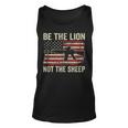 Be The Lion Not The Sheep - Pro Gun Ar15 Rifle American Flag Unisex Tank Top