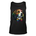 Beagle Gay Pride Dog Lgbt Rainbow Flag On Beagle Lgbtq Unisex Tank Top