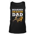 Bearded Dragon Dad Fathers Day Birthday Animal Loves Gifts Unisex Tank Top