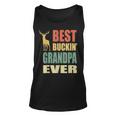 Best Buckin Grandpa Fathers Day Gift Idea Vintage Deer Unisex Tank Top