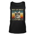 Best Cat Uncle Ever Vintage Retro Cat Dad Father Day Unisex Tank Top