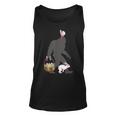Bigfoot With Easter Basket Bunny Rabbit Easter Bigfoot Tank Top