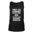 Biker Unisex TankTop Schwarz mit Französischem Spruch für Motorradfans