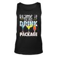 Blame It On The Drink Package Funny Cruise Cruising Cruiser Unisex Tank Top
