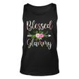 Blessed Glammy Floral For Women Mothers Day Grandma Unisex Tank Top