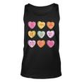 Conversation Hearts Cute Pink Heart Happy Valentines Day Unisex Tank Top