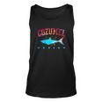 Cozumel Mexico Shark Scuba Diver Snorkel Diving Spring Break Men Women Tank Top Graphic Print Unisex