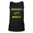 Democracy Morality Libertarian Conservative Ancap Freedom Unisex Tank Top