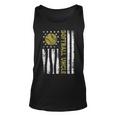 Distressed Usa American Flag Softball Uncle Fathers Day Unisex Tank Top