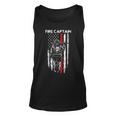 Fire Captain Chief American Flag Gifts Firefighter Captain Unisex Tank Top