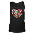 Flags Of Countries Of The World International Flag Heart Unisex Tank Top