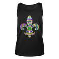 Fleur De Lis Mardi Gras Carnival Symbol New Orlean Tie Dye Unisex Tank Top