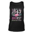 Floral 80Th Birthday Gift Ideas For Women Best Of 1943 Unisex Tank Top