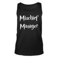 Funny Mischief Manager Kids Mom & Dad Gift Unisex Tank Top