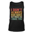 Funny Twins Announcement Gift For Pregnant Mom Or Dad To Be Unisex Tank Top