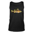 Funny Yellow Perch Fishing Freshwater Fish Angler Unisex Tank Top