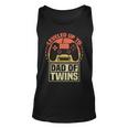 Gamer Dad Fathers Day Leveled Up To Dad Of Twins Vintage Unisex Tank Top