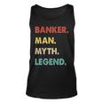 Herren Banker Mann Mythos Legende Tank Top