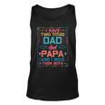 I Have Two Titles Dad And Papa And I Rock Them Both Grandpa Unisex Tank Top