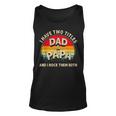I Have Two Titles Dad And Papa Men Retro Decor Dad Papa Unisex Tank Top
