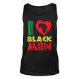 I Love Black Men Couples Black History Month African Pride Unisex Tank Top
