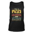 Im A Dad Grandpa And A Veteran Nothing Scares Me Father Day Unisex Tank Top