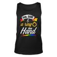 Lgbt Pride Gay Bachelor Party Sun Ring Hand Engagement Unisex Tank Top