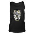 Livia Name- In Case Of Emergency My Blood Unisex Tank Top