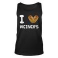I Love Weiners Hotdogs Frankfurter Wiener Frank Sausage Bun Tank Top