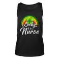 Lucky To Be A Nurse St Patricks Day Rainbow Funny Gifts Unisex Tank Top