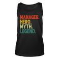 Manager Held Mythos Legende Retro Vintage Manager Tank Top