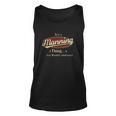 Manning Last Name Manning Family Name Crest Unisex Tank Top