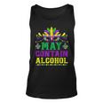 Mask May Contains Alcohol Mardi Gras Funny Outfits Unisex Tank Top