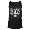 Mens Baseball Dad For Dad Fathers Day Baseball Lovers Unisex Tank Top