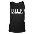 Mens Dilf Men Funny Fathers Day Gift For Dad Unisex Tank Top