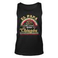 Mens El Papa Mas Chingon Funny Mexican Flag Cool Dad Gift Regalo Unisex Tank Top