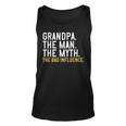 Mens Fathers Day Gift Grandpa The Man The Myth The Bad Influence Unisex Tank Top