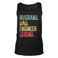 Mens Funny Vintage Husband Dad Engineer Legend Retro Unisex Tank Top