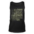 Mens Guns Dont Kill People Dads With Pretty Daughters Humor Dad Unisex Tank Top