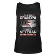 Mens I Am A Dad Grandpa And A Veteran Nothing Scares Me Usa Gifts Unisex Tank Top