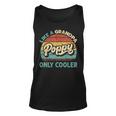 Mens Poppy Like A Grandpa Only Cooler Vintage Dad Fathers Day Unisex Tank Top
