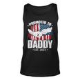 Mens Promoted To Daddy Est 2023 Patriotic Dad To Be Fathers Day Unisex Tank Top