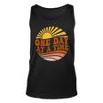 Mental Health Awareness One Day At A Time Retro Sunshine Unisex Tank Top